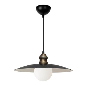 meg-GP029-0130,1-0 ΦΩΤΙΣΤΙΚΟ ΟΡΟΦΗΣ AMARA MEGAPAP E27 ΜΕΤΑΛΛΙΚΟ ΜΟΝΟΦΩΤΟ ΧΡΩΜΑ ΜΑΥΡΟ Ø38X100ΕΚ.