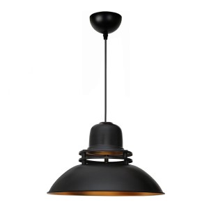 meg-GP029-0132,1-0 ΦΩΤΙΣΤΙΚΟ ΟΡΟΦΗΣ GEREK MEGAPAP E27 ΜΕΤΑΛΛΙΚΟ ΜΟΝΟΦΩΤΟ ΧΡΩΜΑ ΜΑΥΡΟ Ø34,5X100ΕΚ.