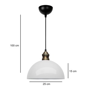 meg-GP029-0136,1-2 ΦΩΤΙΣΤΙΚΟ ΟΡΟΦΗΣ TOMAS MEGAPAP E27 ΜΕΤΑΛΛΙΚΟ ΜΟΝΟΦΩΤΟ ΧΡΩΜΑ ΛΕΥΚΟ Ø25X100ΕΚ.