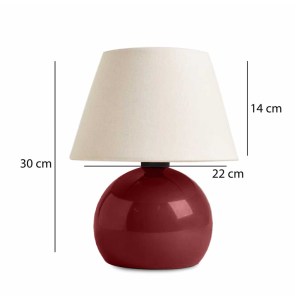 meg-GP029-0141,4-2 ΦΩΤΙΣΤΙΚΟ ΕΠΙΤΡΑΠΕΖΙΟ ALASKA MEGAPAP E27 ΜΕΤΑΛΛΙΚΟ - ΥΦΑΣΜΑ PVC ΧΡΩΜΑ ΜΠΟΡΝΤΩ - ΚΡΕΜ Ø22X30ΕΚ.