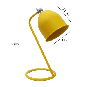 meg-GP029-0144,1-2 ΦΩΤΙΣΤΙΚΟ ΓΡΑΦΕΙΟΥ TREVISO MEGAPAP E14 ΜΕΤΑΛΛΙΚΟ ΧΡΩΜΑ ΚΙΤΡΙΝΟ 11X13X30ΕΚ.