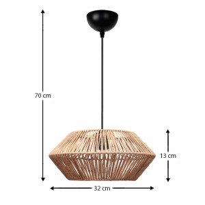 meg-GP029-0157,1-2 ΦΩΤΙΣΤΙΚΟ ΟΡΟΦΗΣ CASTEL MEGAPAP E27 ΑΠΟ ΣΧΟΙΝΙ ΜΟΝΟΦΩΤΟ ΧΡΩΜΑ ΦΥΣΙΚΟ Ø32X70ΕΚ.