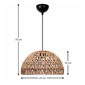 meg-GP029-0159,1-2 ΦΩΤΙΣΤΙΚΟ ΟΡΟΦΗΣ KARON MEGAPAP E27 ΑΠΟ ΣΧΟΙΝΙ ΜΟΝΟΦΩΤΟ ΧΡΩΜΑ ΦΥΣΙΚΟ Ø29X70ΕΚ.