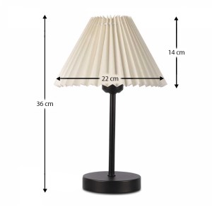 meg-GP029-0161,1-2 ΦΩΤΙΣΤΙΚΟ ΕΠΙΤΡΑΠΕΖΙΟ FLOI MEGAPAP E27 ΜΕΤΑΛΛΙΚΟ - ΥΦΑΣΜΑ PVC ΧΡΩΜΑ  ΚΡΕΜ Ø22X36ΕΚ.