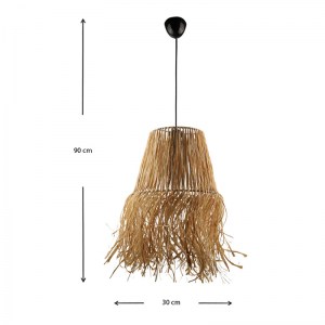 meg-GP030-0106,1-2 ΦΩΤΙΣΤΙΚΟ ΟΡΟΦΗΣ ZURICH MEGAPAP E27 ΑΠΟ ΣΙΖΑΛ ΜΟΝΟΦΩΤΟ ΧΡΩΜΑ ΦΥΣΙΚΟ 30X30X90ΕΚ.