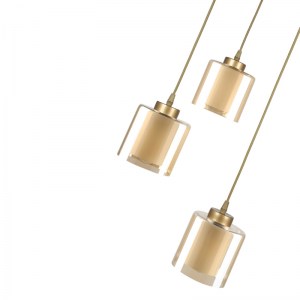 meg-GP030-0128,1-1 ΦΩΤΙΣΤΙΚΟ ΟΡΟΦΗΣ KENEDY MEGAPAP E27 ΜΕΤΑΛΛΙΚΟ - ΓΥΑΛΙΝΟ ΤΡΙΦΩΤΟ ΧΡΩΜΑ ΧΡΥΣΟ Ø30X95ΕΚ.