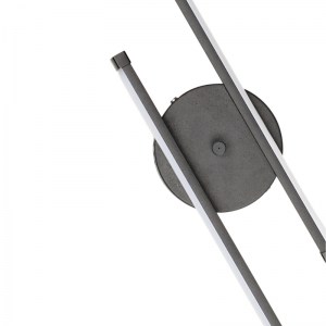 meg-GP030-0138,1-2 ΑΠΛΙΚΑ ΤΟΙΧΟΥ LED FRODE MEGAPAP ΜΕΤΑΛΛΙΚΗ ΧΡΩΜΑ ΜΑΥΡΟ 70X10X10ΕΚ.