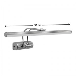 meg-GP030-0139,1-4 ΑΠΛΙΚΑ ΚΑΘΡΕΠΤΗ ΜΠΑΝΙΟΥ LED STROP MEGAPAP ΜΕΤΑΛΛΙΚΗ ΧΡΩΜΑ ΧΡΩΜΙΟΥ 35ΕΚ.