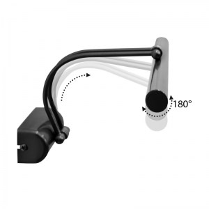 meg-GP030-0139,2-2 ΑΠΛΙΚΑ ΚΑΘΡΕΠΤΗ ΜΠΑΝΙΟΥ LED STROP MEGAPAP ΜΕΤΑΛΛΙΚΗ ΧΡΩΜΑ ΜΑΥΡΟ 35ΕΚ.