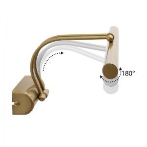 meg-GP030-0139,3-2 ΑΠΛΙΚΑ ΚΑΘΡΕΠΤΗ ΜΠΑΝΙΟΥ LED STROP MEGAPAP ΜΕΤΑΛΛΙΚΗ ΧΡΩΜΑ ΧΡΥΣΟ 35ΕΚ.