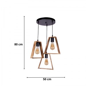 meg-GP036-0041,1-2 ΦΩΤΙΣΤΙΚΟ ΟΡΟΦΗΣ ESELA MEGAPAP E27 ΞΥΛΙΝΟ ΤΡΙΦΩΤΟ ΧΡΩΜΑ ΦΥΣΙΚΟ - ΚΑΡΥΔΙ 50X50X80ΕΚ.