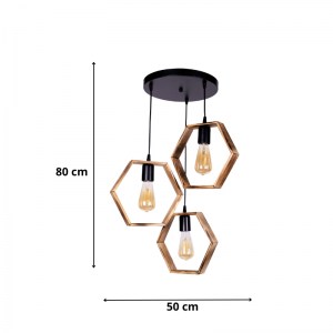 meg-GP036-0043,1-2 ΦΩΤΙΣΤΙΚΟ ΟΡΟΦΗΣ ESELA III MEGAPAP E27 ΞΥΛΙΝΟ ΤΡΙΦΩΤΟ ΧΡΩΜΑ ΦΥΣΙΚΟ - ΚΑΡΥΔΙ 50X40X80ΕΚ.
