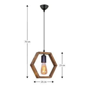 meg-GP036-0044,1-2 ΦΩΤΙΣΤΙΚΟ ΟΡΟΦΗΣ ESELA MEGAPAP E27 ΞΥΛΙΝΟ ΜΟΝΟΦΩΤΟ ΧΡΩΜΑ ΦΥΣΙΚΟ 26X4X70ΕΚ.