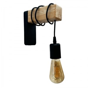 meg-GP036-0058,1-0 ΑΠΛΙΚΑ ΤΟΙΧΟΥ GERO MEGAPAP E27 ΞΥΛΙΝΗ ΧΡΩΜΑ ΦΥΣΙΚΟ - ΜΑΥΡΟ 6X17X16ΕΚ.