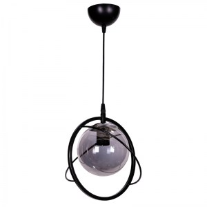 meg-GP036-0079,1-0 ΦΩΤΙΣΤΙΚΟ ΟΡΟΦΗΣ GLOBE MEGAPAP E27 ΜΕΤΑΛΛΙΚΟ ΜΟΝΟΦΩΤΟ ΧΡΩΜΑ ΜΑΥΡΟ Ø25X75ΕΚ.