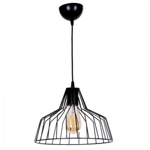 meg-GP036-0081,1-0 ΦΩΤΙΣΤΙΚΟ ΟΡΟΦΗΣ AREZZO MEGAPAP E27 ΜΕΤΑΛΛΙΚΟ ΜΟΝΟΦΩΤΟ ΧΡΩΜΑ ΜΑΥΡΟ Ø30X75ΕΚ.