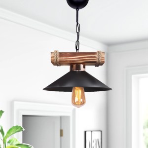 meg-GP036-0091,1-1 ΦΩΤΙΣΤΙΚΟ ΟΡΟΦΗΣ MELIO MEGAPAP E27 ΞΥΛΙΝΟ - ΠΛΑΣΤΙΚΟ ΜΟΝΟΦΩΤΟ ΧΡΩΜΑ ΜΑΥΡΟ Ø26X36ΕΚ.
