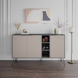 meg-GP037-0004,3-0 ΜΠΟΥΦΕΣ ΜΕΛΑΜΙΝΗΣ CLARA MEGAPAP ΧΡΩΜΑ ΑΝΘΡΑΚΙ - ΑΝΟΙΧΤΗ ΜΟΚΑ 142X35,6X83ΕΚ.