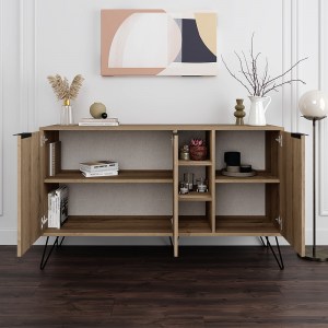 meg-GP037-0004,8-1 ΜΠΟΥΦΕΣ CLARA MEGAPAP ΧΡΩΜΑ ΑΝΟΙΧΤΟ ΚΑΡΥΔΙ 142X35,6X83ΕΚ.