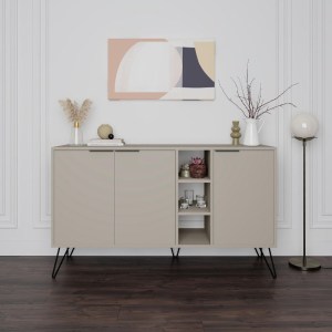 meg-GP037-0004,9-0 ΜΠΟΥΦΕΣ CLARA MEGAPAP ΧΡΩΜΑ SANDSTONE 142X35,6X83ΕΚ.