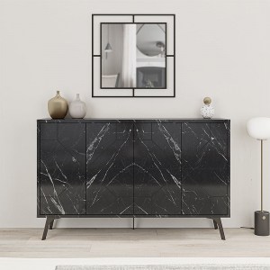 meg-GP037-0008,3-2 ΜΠΟΥΦΕΣ ΜΕΛΑΜΙΝΗΣ DUNE MEGAPAP ΧΡΩΜΑ ΜΑΥΡΟ ΕΦΕ ΜΑΡΜΑΡΟΥ 123X35X77,4ΕΚ.