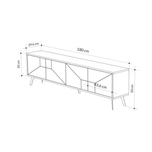meg-GP037-0009,4-5 ΕΠΙΠΛΟ ΤΗΛΕΟΡΑΣΗΣ DUNE MEGAPAP ΧΡΩΜΑ ΑΝΟΙΧΤΟ ΚΑΡΥΔΙ 180X29,6X50ΕΚ.