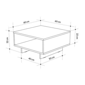 meg-GP037-0016,2-6 ΤΡΑΠΕΖΑΚΙ ΣΑΛΟΝΙΟΥ HOLA MEGAPAP ΧΡΩΜΑ ΦΥΣΙΚΟ ΟΞΙΑΣ - ΑΝΘΡΑΚΙ 60X60X32ΕΚ.