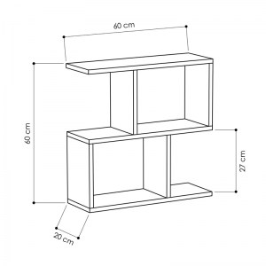 meg-GP037-0018,10-4 ΒΟΗΘΗΤΙΚΟ ΤΡΑΠΕΖΑΚΙ HOMEMANIA MEGAPAP ΧΡΩΜΑ ΛΕΥΚΟ ΕΦΕ ΜΑΡΜΑΡΟΥ 60X20X60ΕΚ.