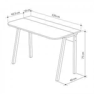 meg-GP037-0029,3-4 ΓΡΑΦΕΙΟ ΕΡΓΑΣΙΑΣ LUTON MEGAPAP ΧΡΩΜΑ ΦΥΣΙΚΟ ΟΞΙΑΣ 120X60X75ΕΚ.