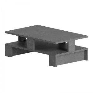 meg-GP037-0030,2-1 ΤΡΑΠΕΖΑΚΙ ΣΑΛΟΝΙΟΥ DOZE MEGAPAP ΜΕΛΑΜΙΝΗΣ ΧΡΩΜΑ ΓΚΡΙ ΡΕΤΡΟ 80X50X27ΕΚ.