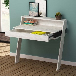 meg-GP037-0062,1-1 ΓΡΑΦΕΙΟ ΕΡΓΑΣΙΑΣ COWORK MEGAPAP ΑΠΟ ΜΕΛΑΜΙΝΗ ΧΡΩΜΑ ΛΕΥΚΟ ΑΝΤΙΚΕ 94X50X91ΕΚ.