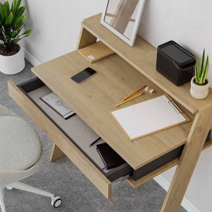 meg-GP037-0062,3-2 ΓΡΑΦΕΙΟ ΕΡΓΑΣΙΑΣ COWORK MEGAPAP ΑΠΟ ΜΕΛΑΜΙΝΗ ΧΡΩΜΑ ΦΥΣΙΚΟ ΟΞΙΑΣ 94X50X91ΕΚ.
