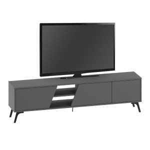 meg-GP037-0075,5-4 ΕΠΙΠΛΟ ΤΗΛΕΟΡΑΣΗΣ FIONA MEGAPAP ΧΡΩΜΑ ΑΝΘΡΑΚΙ 180X35,6X48ΕΚ.