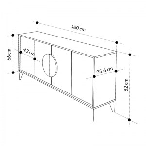 meg-GP037-0083,1-5 ΜΠΟΥΦΕΣ ΜΕΛΑΜΙΝΗΣ GORA MEGAPAP ΧΡΩΜΑ ΜΑΥΡΟ ΕΦΕ ΜΑΡΜΑΡΟΥ - ΛΕΥΚΟ 180X35,6X82ΕΚ.