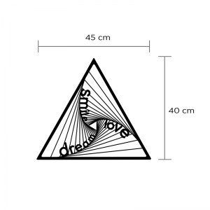 meg-GP037-0115-2 ΔΙΑΚΟΣΜΗΤΙΚΟ ΤΟΙΧΟΥ DSL MEGAPAP ΜΕΤΑΛΛΙΚΟ ΧΡΩΜΑ ΜΑΥΡΟ 45X3X40ΕΚ.