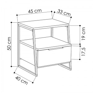 meg-GP037-0151,1-3 ΚΟΜΟΔΙΝΟ ΜΕΛΑΜΙΝΗΣ PAL MEGAPAP ΧΡΩΜΑ ΑΝΘΡΑΚΙ 45X40X50ΕΚ.