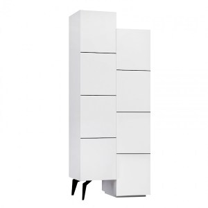 meg-GP037-0169,3-6 ΝΤΟΥΛΑΠΙ ΚΟΥΖΙΝΑΣ/ΜΠΑΝΙΟΥ - ΠΑΠΟΥΤΣΟΘΗΚΗ STAIR MEGAPAP ΧΡΩΜΑ ΛΕΥΚΟ 62,2X37,4X156ΕΚ.