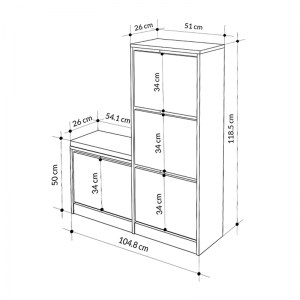 meg-GP037-0188,2-4 ΠΑΠΟΥΤΣΟΘΗΚΗ ΜΕΛΑΜΙΝΗΣ DUDE MEGAPAP ΧΡΩΜΑ ΦΥΣΙΚΟ ΟΞΙΑΣ 104,8X26X118,5ΕΚ.