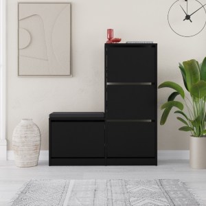 meg-GP037-0188,5-2 ΠΑΠΟΥΤΣΟΘΗΚΗ ΜΕΛΑΜΙΝΗΣ DUDE MEGAPAP ΧΡΩΜΑ ΜΑΥΡΟ 104,8X26X118,5ΕΚ.