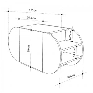 meg-GP037-0200,1-5 ΠΑΠΟΥΤΣΟΘΗΚΗ POZY MEGAPAP ΧΡΩΜΑ BLACK BUTE 110X40,4X50ΕΚ.