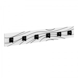 meg-GP037-0205,1-3 ΚΡΕΜΑΣΤΡΑ ΤΟΙΧΟΥ FLOW MEGAPAP ΧΡΩΜΑ ΛΕΥΚΟ 63X1,8X9,8ΕΚ.