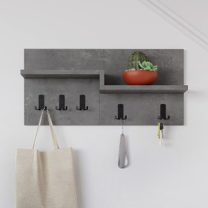 meg-GP037-0208,2-0 ΚΡΕΜΑΣΤΡΑ ΤΟΙΧΟΥ HARMON MEGAPAP ΧΡΩΜΑ ΓΚΡΙ ΡΕΤΡΟ 65X15X31ΕΚ.