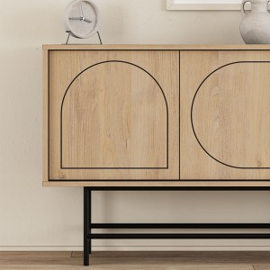 meg-GP037-0220,1-3 ΜΠΟΥΦΕΣ JOJI MEGAPAP ΧΡΩΜΑ SAPPHIRE OAK - SILKY BLACK 186,8X40X77,6ΕΚ.