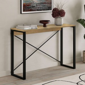 meg-GP037-0223,2-0 ΚΟΝΣΟΛΑ ARCHIE MEGAPAP ΧΡΩΜΑ SAPPHIRE OAK 110X35X75ΕΚ.