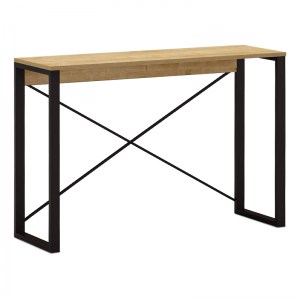 meg-GP037-0223,2-3 ΚΟΝΣΟΛΑ ARCHIE MEGAPAP ΧΡΩΜΑ SAPPHIRE OAK 110X35X75ΕΚ.