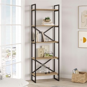 meg-GP037-0225,1-0 ΒΙΒΛΙΟΘΗΚΗ DUSAN MEGAPAP ΧΡΩΜΑ SEPET OAK 58X30X175ΕΚ.
