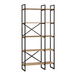 meg-GP037-0226,1-2 ΒΙΒΛΙΟΘΗΚΗ DUSAN MEGAPAP ΧΡΩΜΑ SEPET OAK 87,5X30X175ΕΚ.