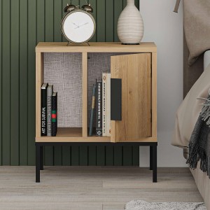 meg-GP037-0233,1-1 ΚΟΜΟΔΙΝΟ GLYNN MEGAPAP ΧΡΩΜΑ SAPHHIRE OAK 45X35X50ΕΚ.