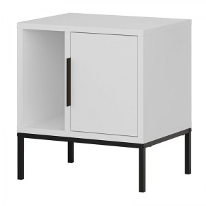 meg-GP037-0233,2-3 ΚΟΜΟΔΙΝΟ GLYNN MEGAPAP ΧΡΩΜΑ ΛΕΥΚΟ 45X35X50ΕΚ.