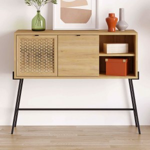 meg-GP037-0238,1-0 ΚΟΝΣΟΛΑ NAIVE MEGAPAP ΧΡΩΜΑ SAPPHIRE OAK 116X35,5X91ΕΚ.